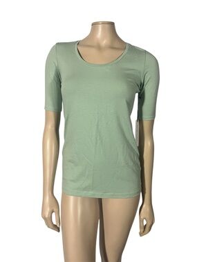 White + Warren Cucumber Scoop Neck Tee